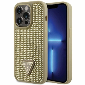 Hurtownia GSM - Etui Guess GUHCP14LHDGTPD Apple iPhone 14 Pro aur/zláté hardcase Rhinestone Triangle - GUE2590 - {ean13} - Hurt