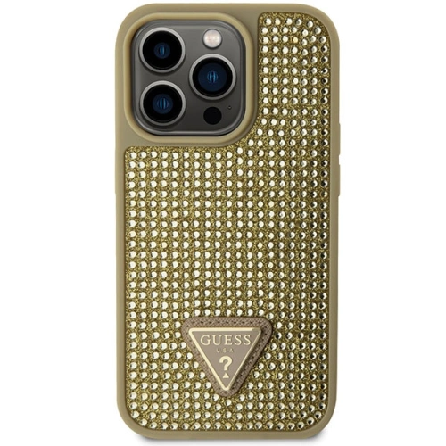 Etui Guess GUHCP14LHDGTPD Apple iPhone 14 Pro złoty/gold hardcase Rhinestone Triangle