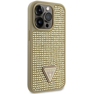 Hurtownia GSM - Etui Guess GUHCP14LHDGTPD Apple iPhone 14 Pro aur/zláté hardcase Rhinestone Triangle - GUE2590 - {ean13} - Hurt