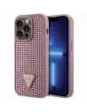 Wholesale Guess GUHCP14LHDGTPP Apple iPhone 14 Pro pink hardcase Rhinestone Triangle - GUE2592 - {ean13} - Hurt