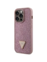 Wholesale Guess GUHCP14LHDGTPP Apple iPhone 14 Pro pink hardcase Rhinestone Triangle - GUE2592 - {ean13} - Hurt