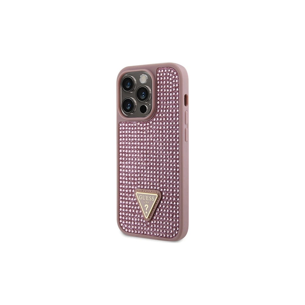 Hurtownia GSM - Etui Guess GUHCP14LHDGTPP Apple iPhone 14 Pro růžový/pink hardcase Rhinestone Triangle - GUE2592 - {ean13} - Hurt