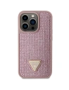 Wholesale Guess GUHCP14LHDGTPP Apple iPhone 14 Pro pink hardcase Rhinestone Triangle - GUE2592 - {ean13} - Hurt