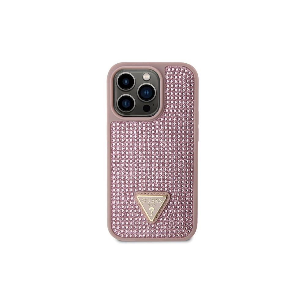 Hurtownia GSM - Etui Guess GUHCP14LHDGTPP Apple iPhone 14 Pro růžový/pink hardcase Rhinestone Triangle - GUE2592 - {ean13} - Hurt