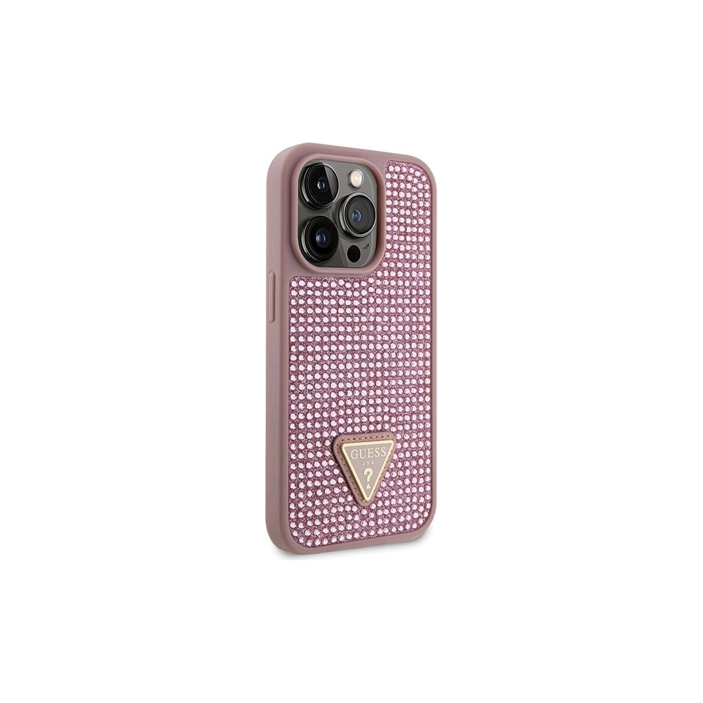 Hurtownia GSM - Etui Guess GUHCP14LHDGTPP Apple iPhone 14 Pro růžový/pink hardcase Rhinestone Triangle - GUE2592 - {ean13} - Hurt
