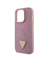 Wholesale Guess GUHCP14LHDGTPP Apple iPhone 14 Pro pink hardcase Rhinestone Triangle - GUE2592 - {ean13} - Hurt