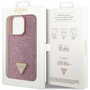 Hurtownia GSM - Etui Guess GUHCP14LHDGTPP Apple iPhone 14 Pro roz/pink hardcase Rhinestone Triangle - GUE2592 - {ean13} - Hurt