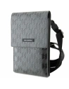 Torebka Karl Lagerfeld KLWBSAMSMG stříbrná/silver Saffiano Mongram Plaque