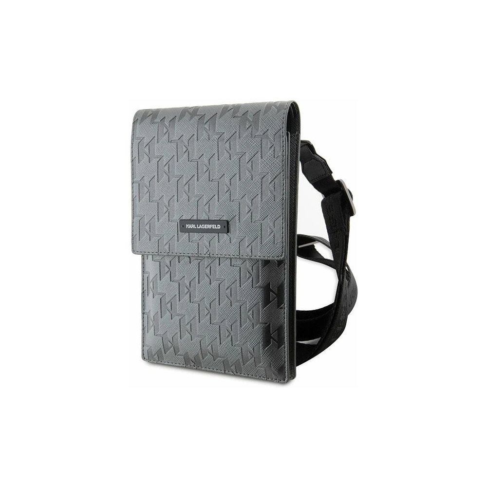 Hurtownia GSM - Táska Karl Lagerfeld KLWBSAMSMG ezüst Saffiano Monogram Plaque - KLD1585 - {ean13} - Hurt
