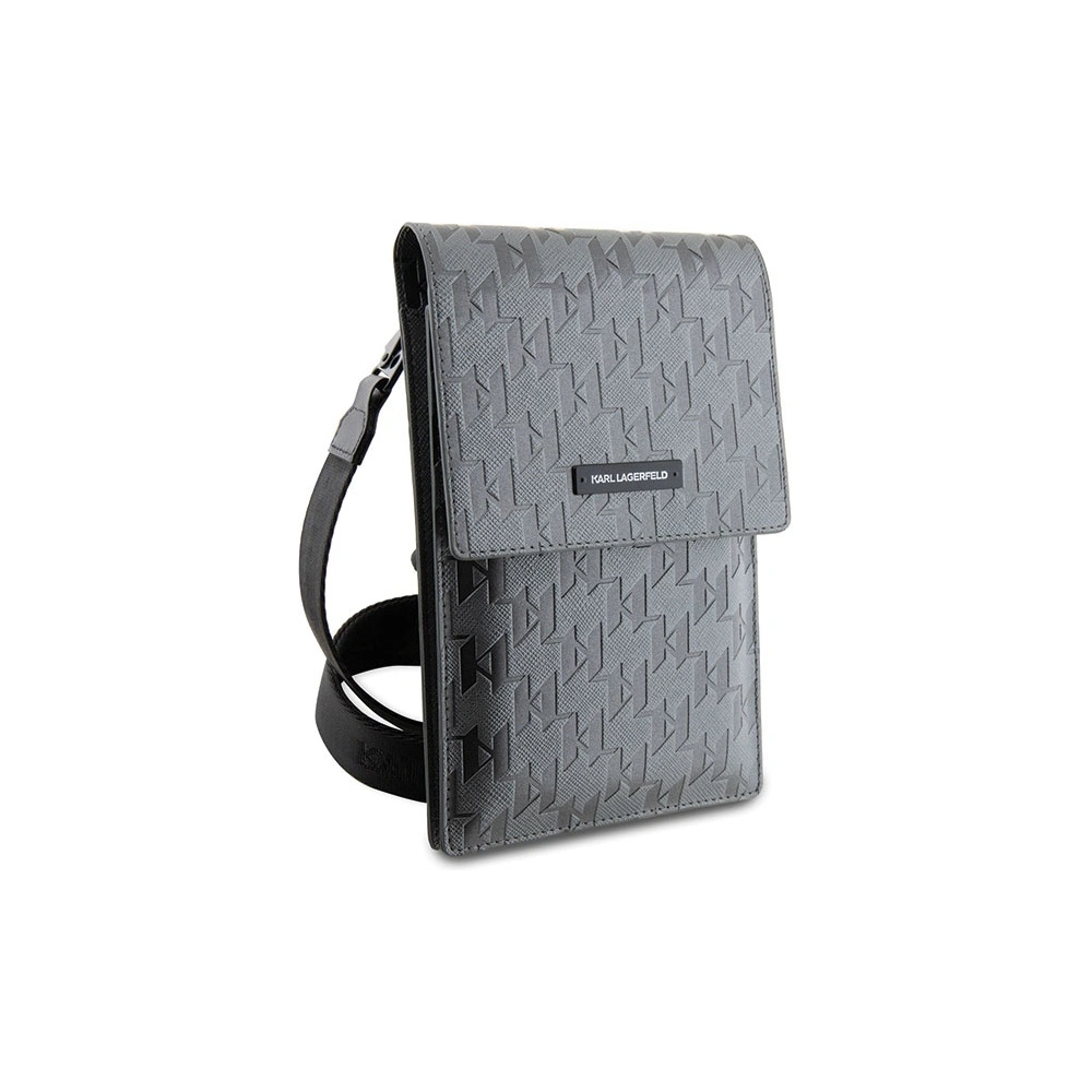 Hurtownia GSM - Táska Karl Lagerfeld KLWBSAMSMG ezüst Saffiano Monogram Plaque - KLD1585 - {ean13} - Hurt