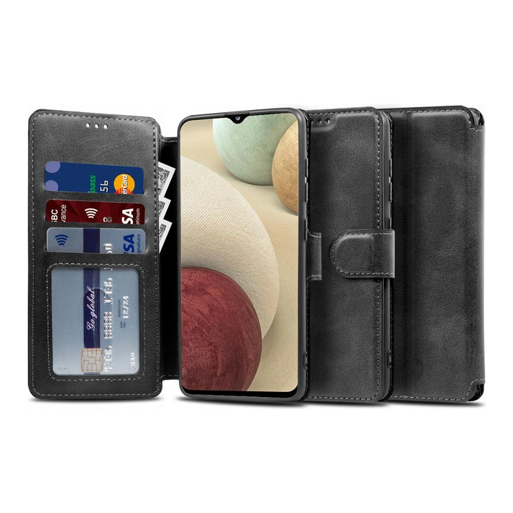 Hurtownia GSM - Etui Tech-Protect Wallet Samsung Galaxy A12/M12 Fekete - THP1983 - {ean13} - Hurt