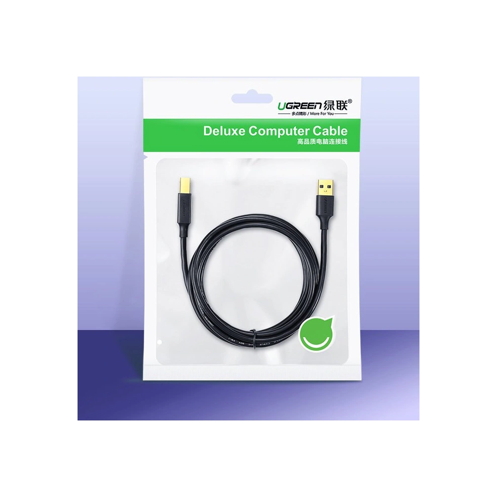 Hurtownia GSM - Cablu UGREEN US135 USB-B/USB-C pentru imprimantă 480 Mbps 1,5 m negru - UGR1611 - {ean13} - Hurt
