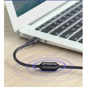 Cablu UGREEN US135 USB-B/USB-C pentru imprimantă 480 Mbps 1,5 m negru