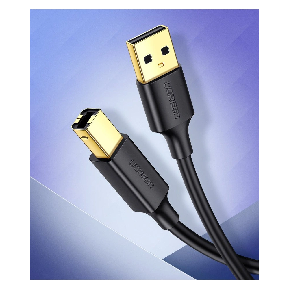 Hurtownia GSM - Cablu UGREEN US135 USB-B/USB-C pentru imprimantă 480 Mbps 1,5 m negru - UGR1611 - {ean13} - Hurt