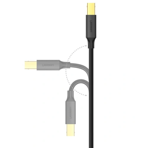 Kabel UGREEN US135 USB-B/USB-C do drukarki 480 Mbps 1,5 m czarny