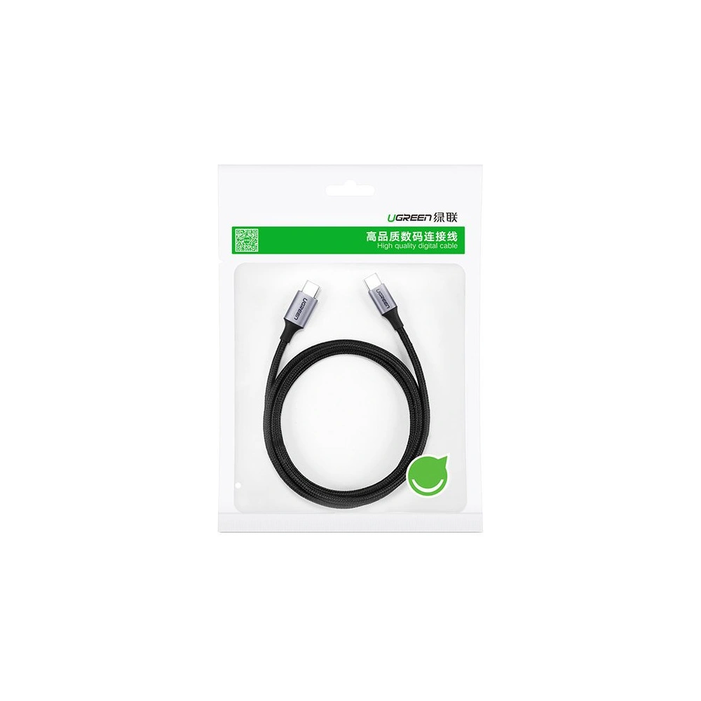 Hurtownia GSM - Cablu UGREEN US261 USB-C/USB-C Quick Charge 480 Mbps 60W 3A 1 m negru-gri - UGR1612 - {ean13} - Hurt
