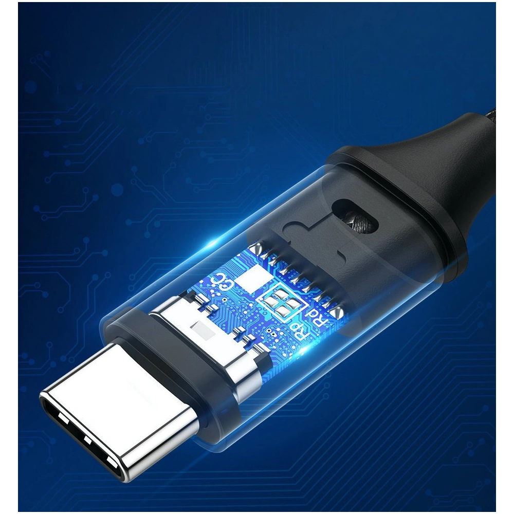 Hurtownia GSM - UGREEN US261 USB-C/USB-C Gyors Töltő Kábel 480 Mbps 60W 3A 1 m fekete-szürke - UGR1612 - {ean13} - Hurt