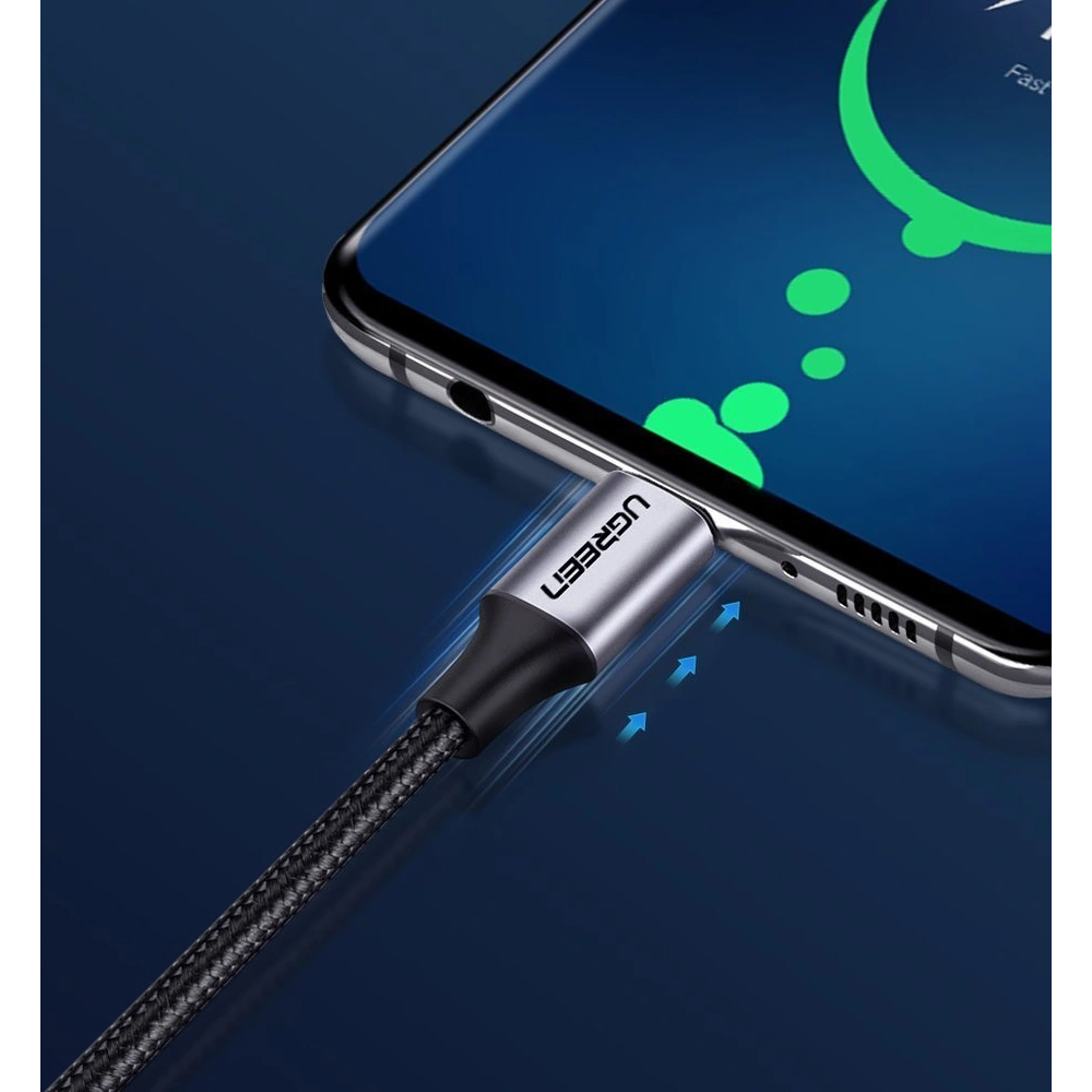 Hurtownia GSM - Cablu UGREEN US261 USB-C/USB-C Quick Charge 480 Mbps 60W 3A 1 m negru-gri - UGR1612 - {ean13} - Hurt