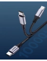 Hurtownia GSM - Cablu UGREEN US261 USB-C/USB-C Quick Charge 480 Mbps 60W 3A 1 m negru-gri - UGR1612 - {ean13} - Hurt