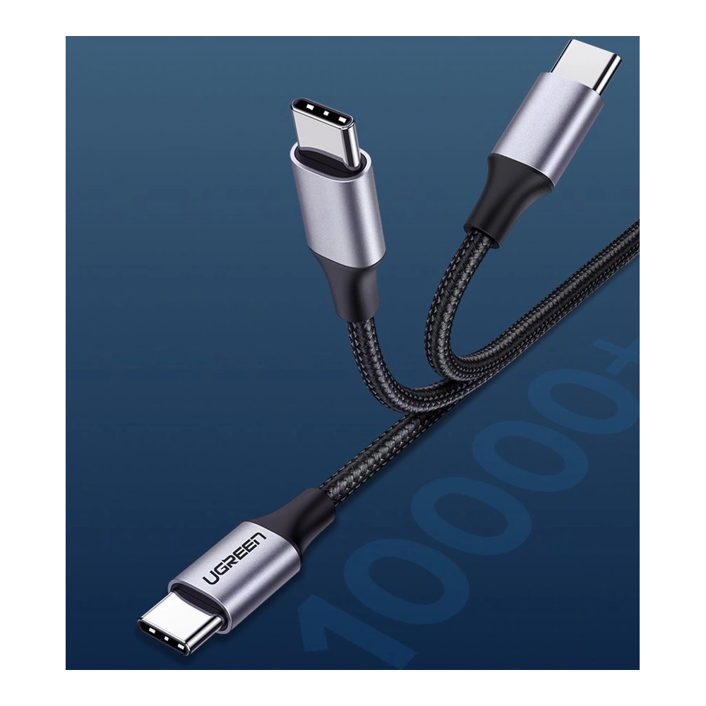 Hurtownia GSM - Cablu UGREEN US261 USB-C/USB-C Quick Charge 480 Mbps 60W 3A 1 m negru-gri - UGR1612 - {ean13} - Hurt