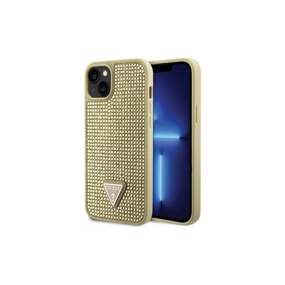 Hurtownia GSM - Etui Guess GUHCP14MHDGTPD Apple iPhone 14 Plus / 15 Plus gold hardcase Rhinestone Triangle - GUE2593 - {ean13} - Hurt