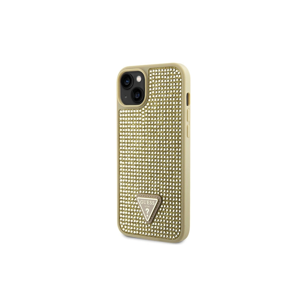 Hurtownia GSM - Etui Guess GUHCP14MHDGTPD Apple iPhone 14 Plus / 15 Plus gold hardcase Rhinestone Triangle - GUE2593 - {ean13} - Hurt