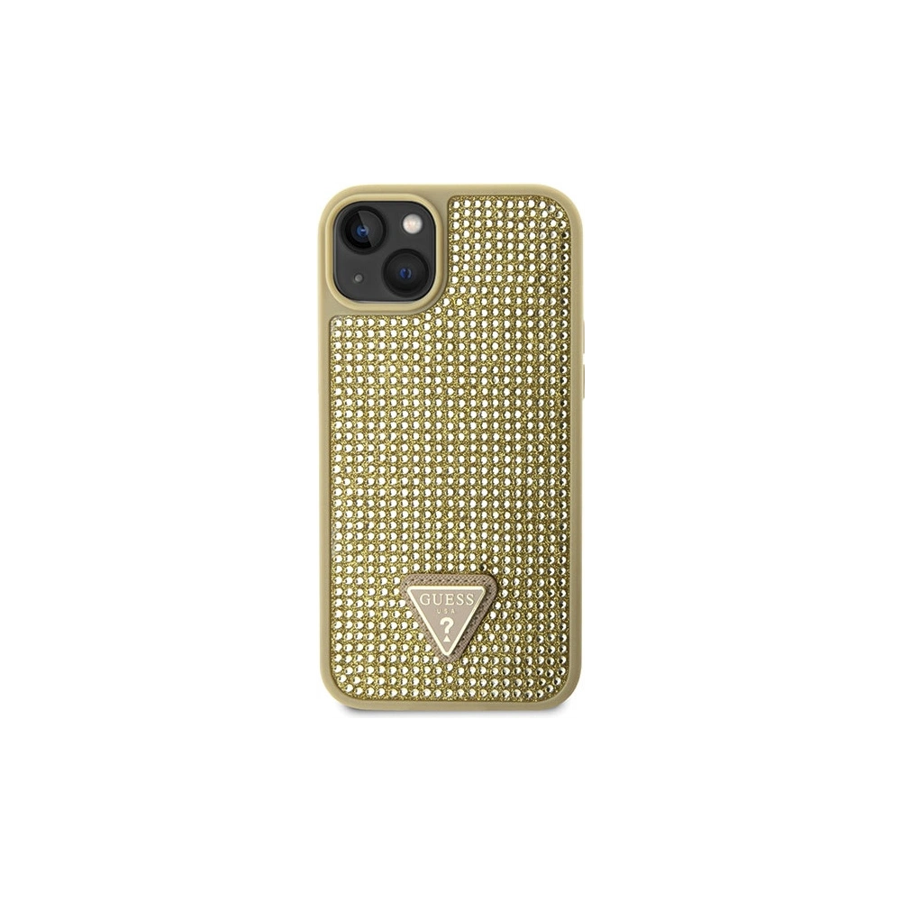 Hurtownia GSM - Etui Guess GUHCP14MHDGTPD Apple iPhone 14 Plus / 15 Plus gold hardcase Rhinestone Triangle - GUE2593 - {ean13} - Hurt