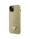 Wholesale Guess GUHCP14SHDGTPD Apple iPhone 14 gold hardcase Rhinestone Triangle - GUE2596 - {ean13} - Hurt