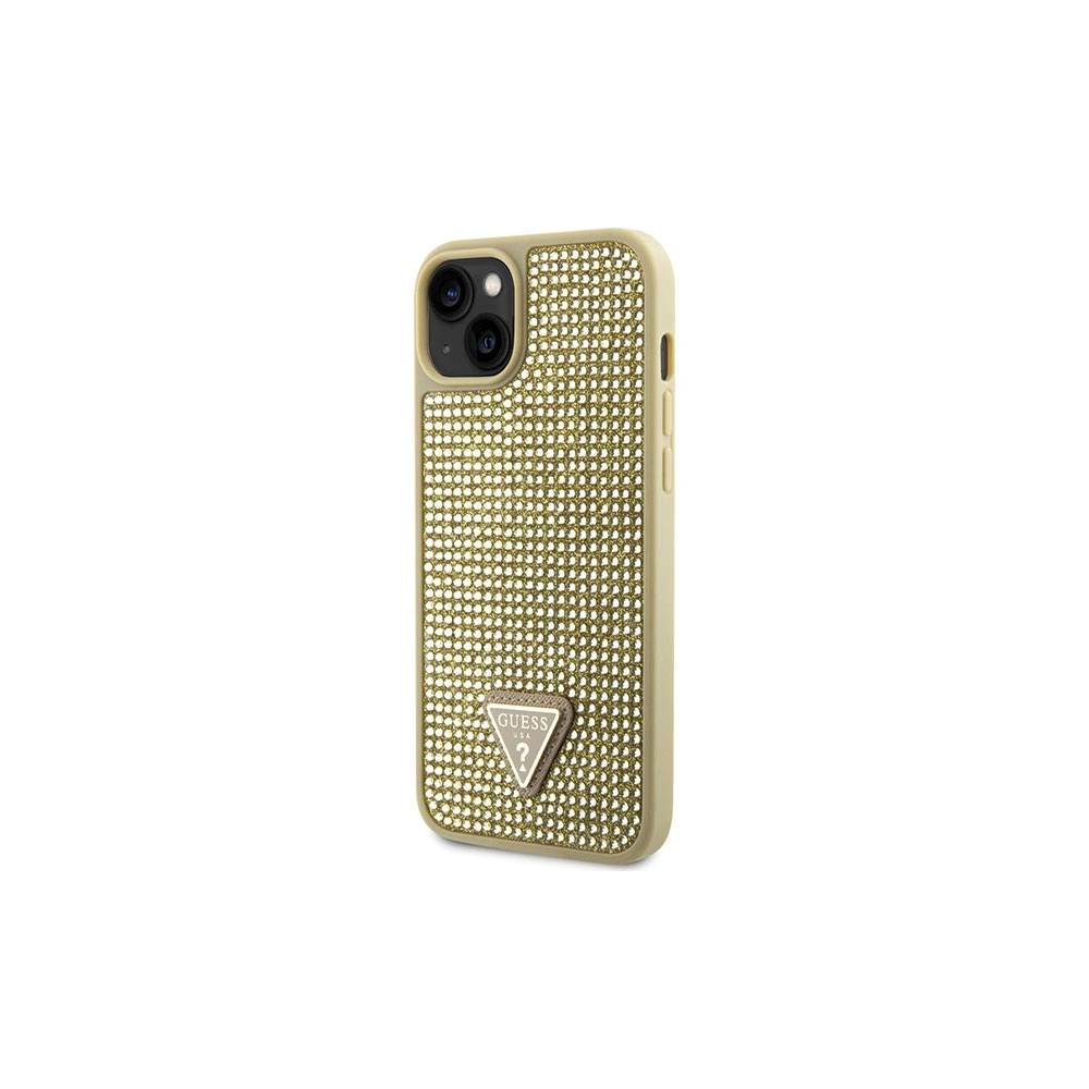 Hurtownia GSM - Etui Guess GUHCP14SHDGTPD Apple iPhone 14 auriu/hardcase cu cristale rhinestone în formă de triunghi - GUE2596 - {ean13} - Hurt