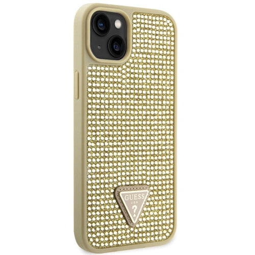 Etui Guess GUHCP14SHDGTPD Apple iPhone 14 złoty/gold hardcase Rhinestone Triangle