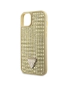 Wholesale Guess GUHCP14SHDGTPD Apple iPhone 14 gold hardcase Rhinestone Triangle - GUE2596 - {ean13} - Hurt