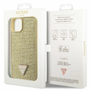 Etui Guess GUHCP14SHDGTPD Apple iPhone 14 złoty/gold hardcase Rhinestone Triangle
