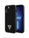 Guess GUHCP14SHDGTPK Apple iPhone 14 black hardcase Rhinestone Triangle