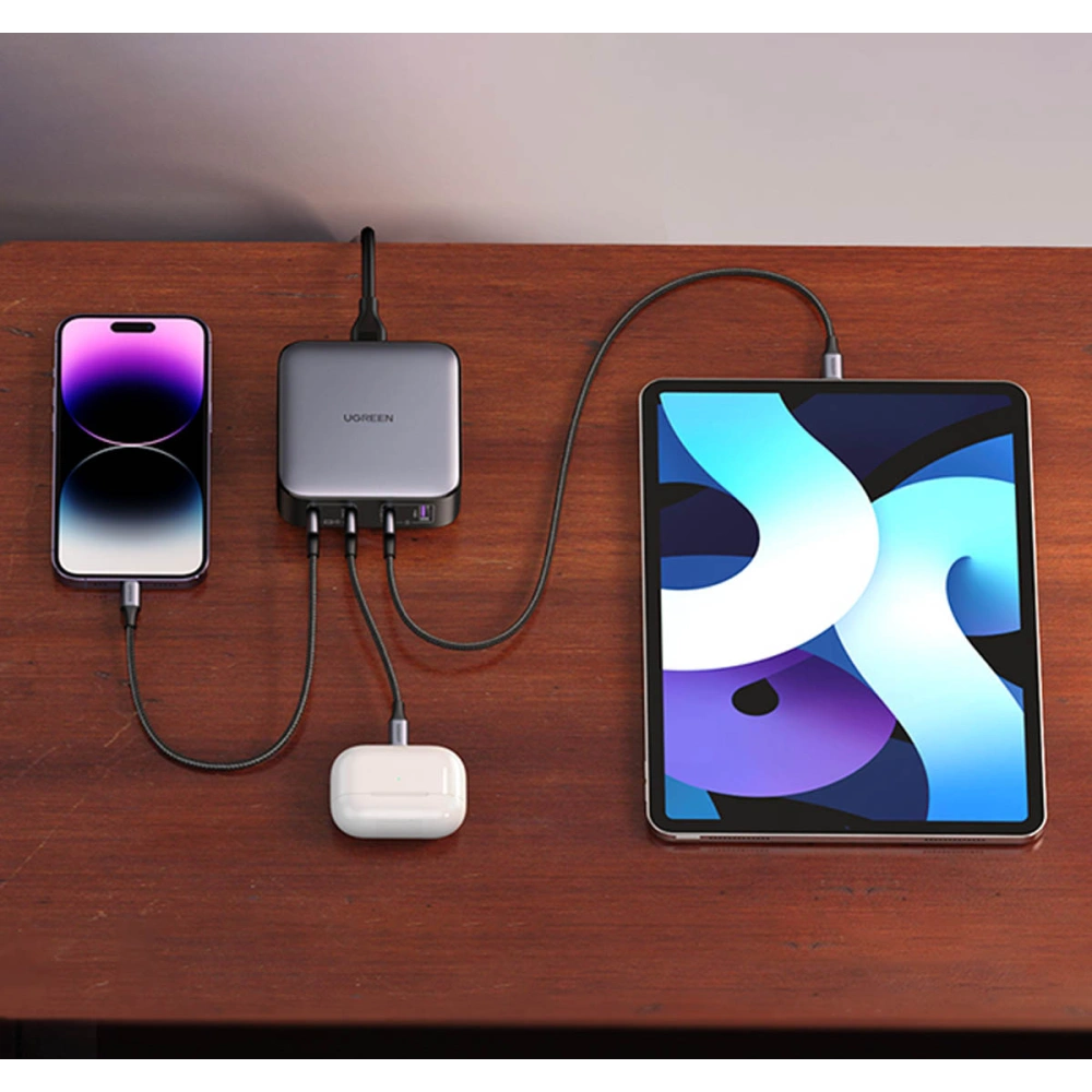 Hurtownia GSM - UGREEN CD328 Nexode GaN Netzladegerät 3xUSB-C/1xUSB-A 100W grau - UGR1616 - {ean13} - Hurt