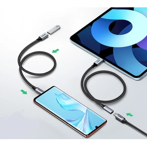 Cablu de extensie UGREEN US372 USB-C 3.1 10Gb/s 1m gri