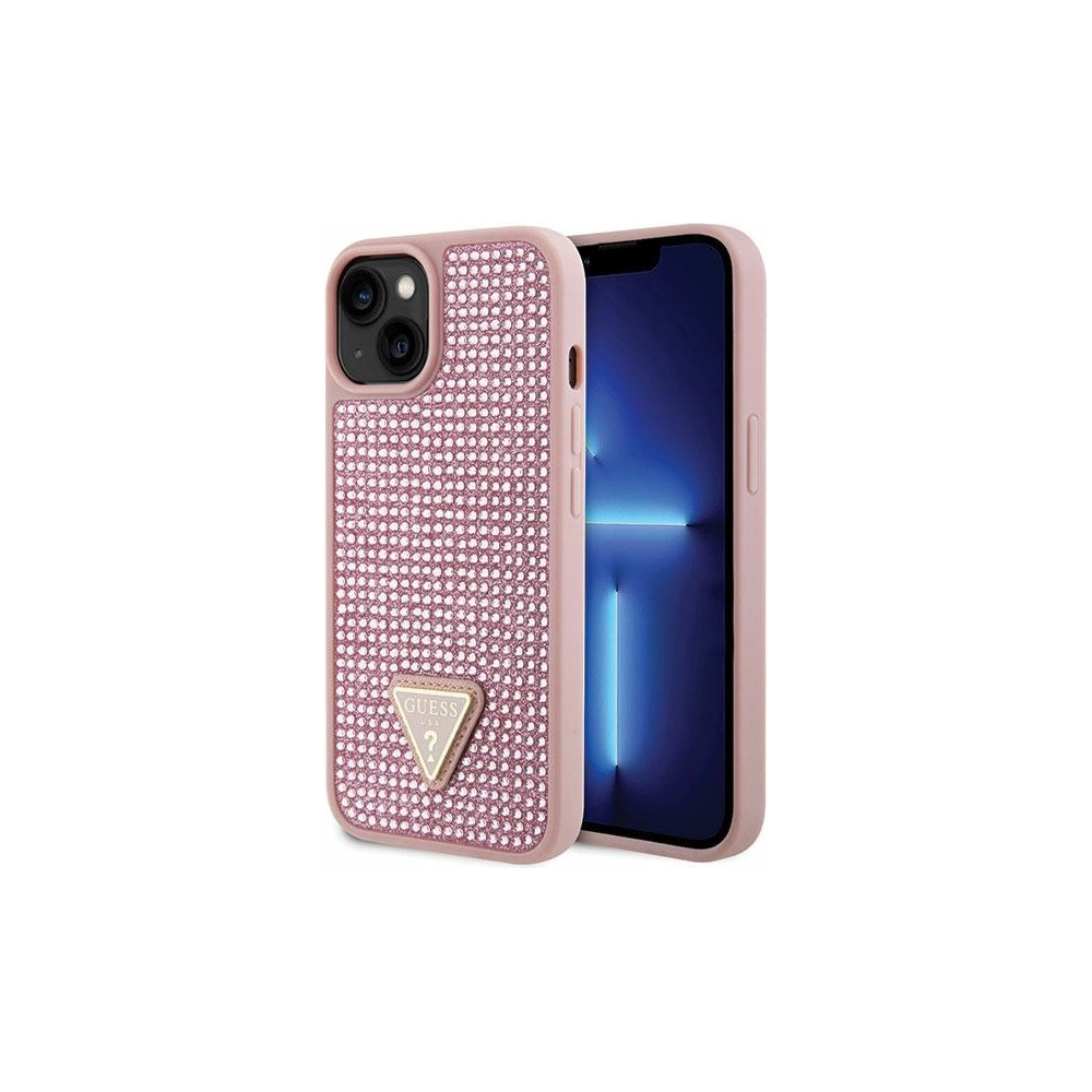 Hurtownia GSM - Etui Guess GUHCP14SHDGTPP Apple iPhone 14 růžový/pink hardcase Rhinestone Triangle - GUE2598 - {ean13} - Hurt