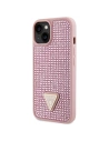 Wholesale Guess GUHCP14SHDGTPP Apple iPhone 14 pink hardcase Rhinestone Triangle - GUE2598 - {ean13} - Hurt