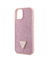 Wholesale Guess GUHCP14SHDGTPP Apple iPhone 14 pink hardcase Rhinestone Triangle - GUE2598 - {ean13} - Hurt