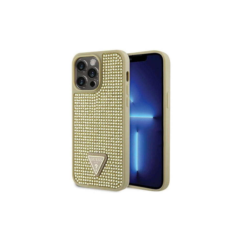 Hurtownia GSM - Etui Guess GUHCP14XHDGTPD Apple iPhone 14 Pro Max gold/hartschale Rhinestone Dreieck - GUE2599 - {ean13} - Hurt