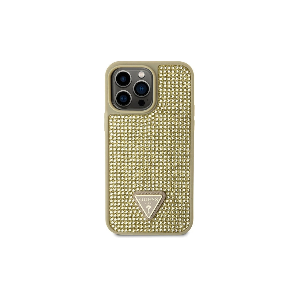 Hurtownia GSM - Etui Guess GUHCP14XHDGTPD Apple iPhone 14 Pro Max gold/hartschale Rhinestone Dreieck - GUE2599 - {ean13} - Hurt