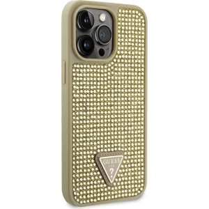 Etui Guess GUHCP14XHDGTPD Apple iPhone 14 Pro Max złoty/gold hardcase Rhinestone Triangle