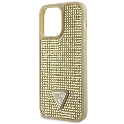 Etui Guess GUHCP14XHDGTPD Apple iPhone 14 Pro Max złoty/gold hardcase Rhinestone Triangle