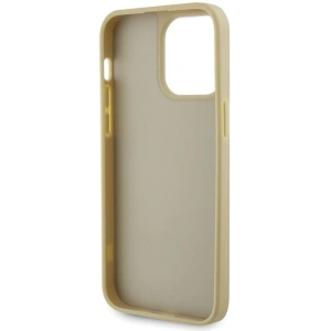 Guess GUHCP14XHDGTPD Apple iPhone 14 Pro Max gold hardcase Rhinestone Triangle