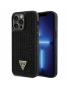 Guess GUHCP14XHDGTPK Apple iPhone 14 Pro Max black hardcase Rhinestone Triangle