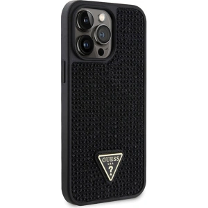 Etui Guess GUHCP14XHDGTPK Apple iPhone 14 Pro Max czarny/black hardcase Rhinestone Triangle