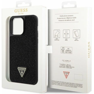 Etui Guess GUHCP14XHDGTPK Apple iPhone 14 Pro Max czarny/black hardcase Rhinestone Triangle