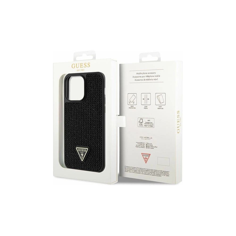 Hurtownia GSM - Etui Guess GUHCP14XHDGTPK Apple iPhone 14 Pro Max fekete/hardcase Rhinestone Triangle - GUE2600 - {ean13} - Hurt