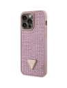 Wholesale Guess GUHCP14XHDGTPP Apple iPhone 14 Pro Max pink hardcase Rhinestone Triangle - GUE2601 - {ean13} - Hurt