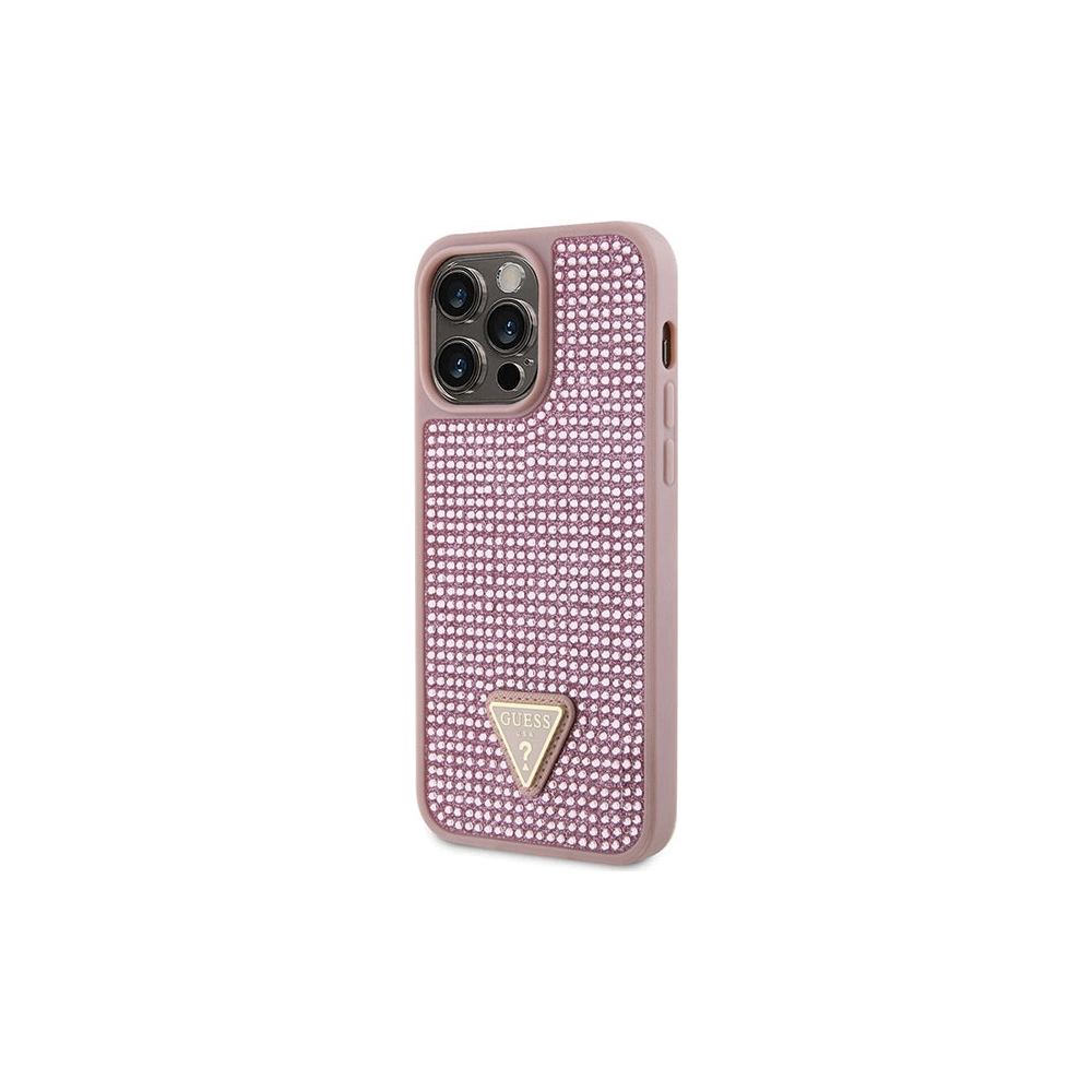 Hurtownia GSM - Etui Guess GUHCP14XHDGTPP Apple iPhone 14 Pro Max rózsaszín/pink hardcase Rhinestone Triangle - GUE2601 - {ean13} - Hurt