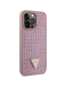 Wholesale Guess GUHCP14XHDGTPP Apple iPhone 14 Pro Max pink hardcase Rhinestone Triangle - GUE2601 - {ean13} - Hurt